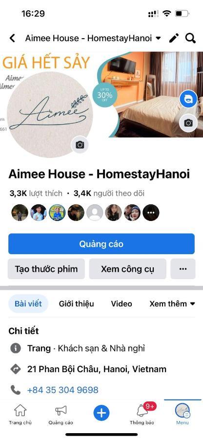 Aimee House - Phan Boi Chau Hanoi Exterior foto